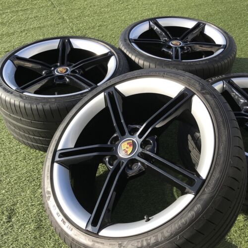 21″ Taycan Porsche Wheels Rims OEM Genuine Mission E Stock SET Tires