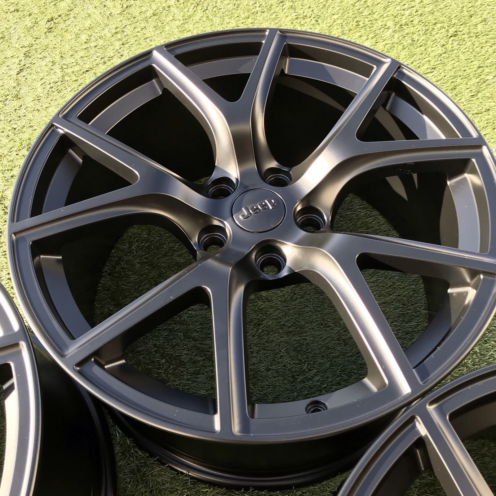 Oam Rims JEEP TRACKHAWK MOPAR BLACK RIMS GRAND CHEROKEE WHEELS FACTORY OEM ...